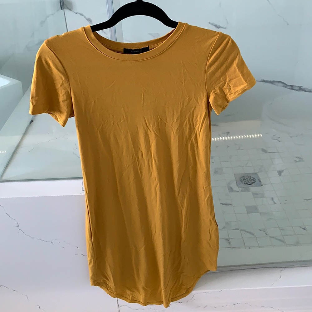 Mustard T Shirt Dress